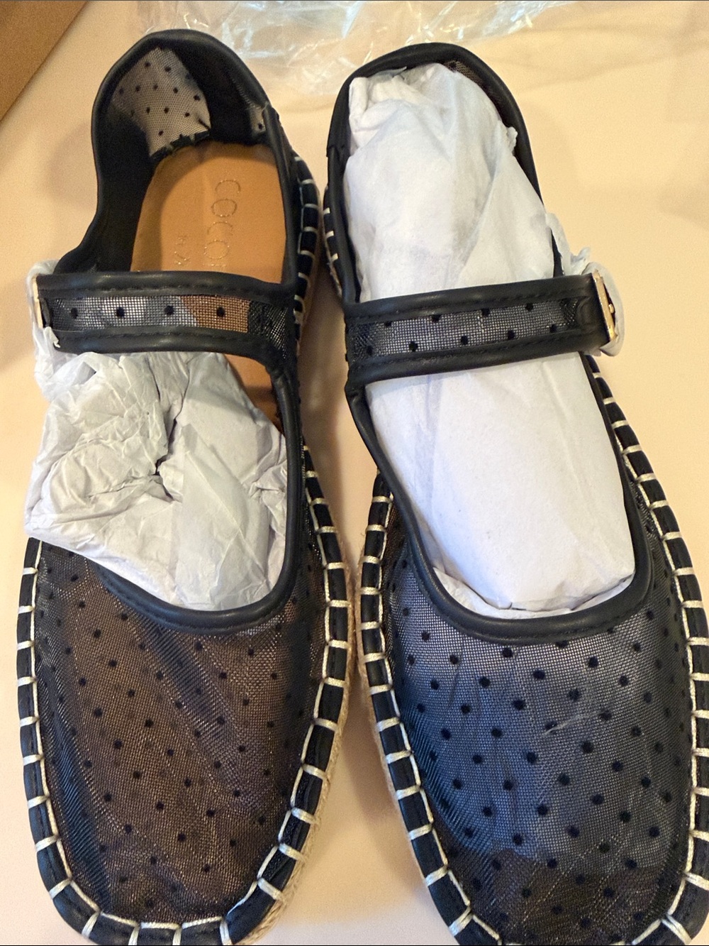 Coconuts by Matisse Black Perforated Mary Jane Slip-On Loafers